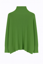 Load image into Gallery viewer, Forest green relaxed rollneck sweater