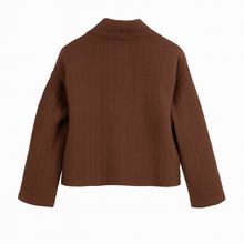 Load image into Gallery viewer, Chocolate brown quilted jacket