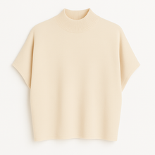 Load image into Gallery viewer, Cream short sleeve knit