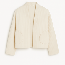 Load image into Gallery viewer, Cream quilted jacket