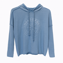 Load image into Gallery viewer, Light blue Soft towelling hoody