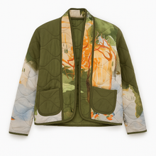Load image into Gallery viewer, Landscape printed quilted jacket