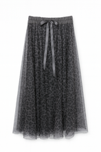 Load image into Gallery viewer, Leopard print Tuille net skirt