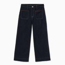 Load image into Gallery viewer, Indigo wide leg jeans