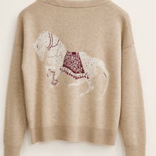 Load image into Gallery viewer, Horse embroidered cardigan