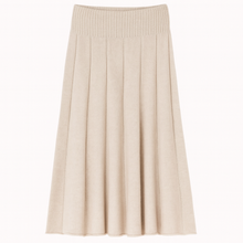 Load image into Gallery viewer, Beige knit midi skirt
