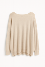 Load image into Gallery viewer, Light stone v neck oversized jumper