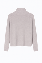 Load image into Gallery viewer, Light silver grey relaxed rollneck sweater