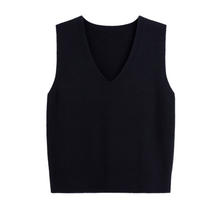Load image into Gallery viewer, Dark navy soft knit vest
