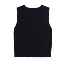 Load image into Gallery viewer, Dark navy soft knit vest
