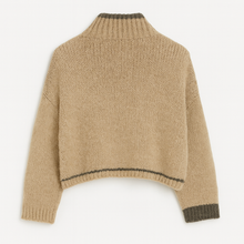 Load image into Gallery viewer, Beige Chunky contrast cardy
