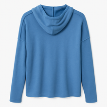 Load image into Gallery viewer, Mid blue Soft towelling hoody

