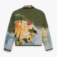 Load image into Gallery viewer, Landscape printed quilted jacket
