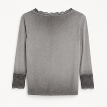 Load image into Gallery viewer, Grey Lace top
