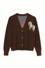Load image into Gallery viewer, Horse embroidered cardigan

