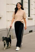 Load image into Gallery viewer, Black wide leg trousers
